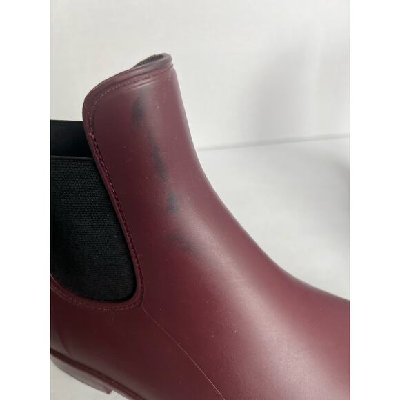 Dr. Scholl’s All Day Comfort Women’s Burgundy Chelsea Matte Rain Boots Size 10 - Picture 10 of 10